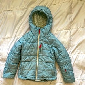 Patagonia Girl’s size Small Puffer light blue